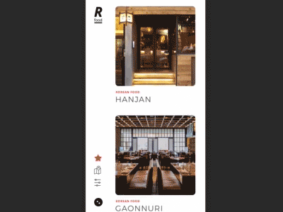 Restaurant App - Interaction - 01 design mobile protopie prototype sketch