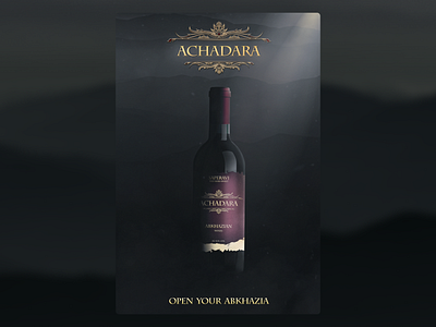Wine bottle banner add banner design graphic design instagram poster product design