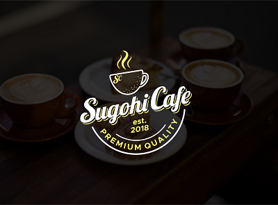 Vintage Logo For Cafe badge logo branding design illustration logodesign minimal retro logo vector vintage logo