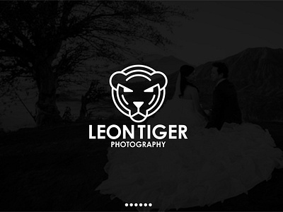 Lion Tiger LineArt Logo