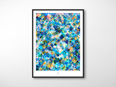 Randomization Poster Series - 06 // Caustics abstract abstract poster adobe illustrator blend mode colorful design extension geometric illustrator mockup poster design rainbow transparency