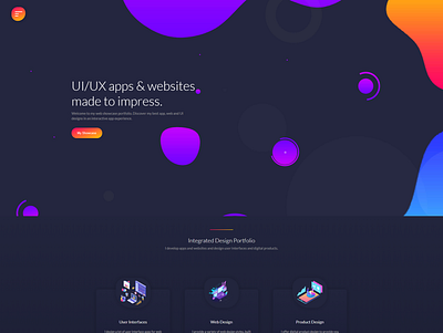 Showcaser App app design javascript react