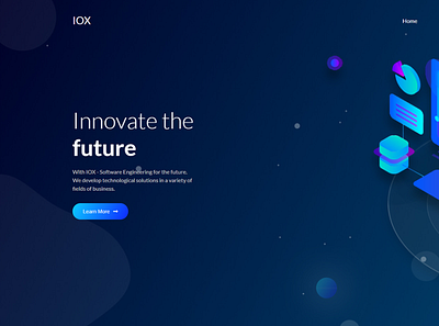 IOX branding css design ui ux vector web design