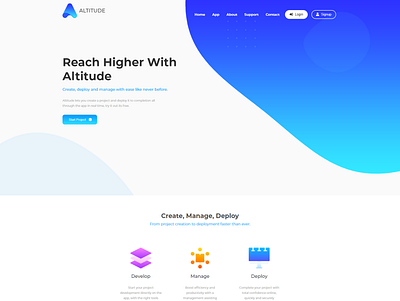 Altitude app branding css design javascript logo react ui ux web design