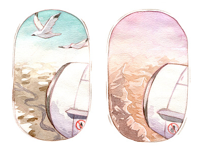 I'm coming home illustration watercolor