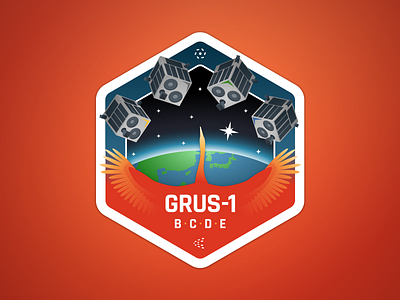 Mission patch for the GRUS-1 satellites launch