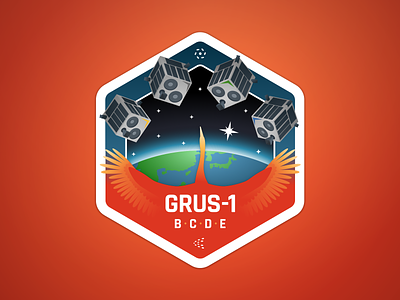 Mission patch for the GRUS-1 satellites launch patch satellites space
