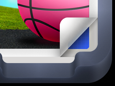 Icon Dribbble iPhone App app ball dribbble free iphone pagecurl pink