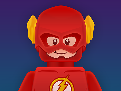 The Flash avatar flash lego red yellow