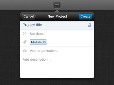 New project form button dark form list personal project webapp