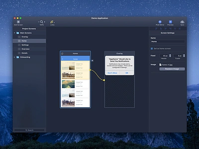 Prott for Mac - Dark UI Concept app dark macos prototyping ui