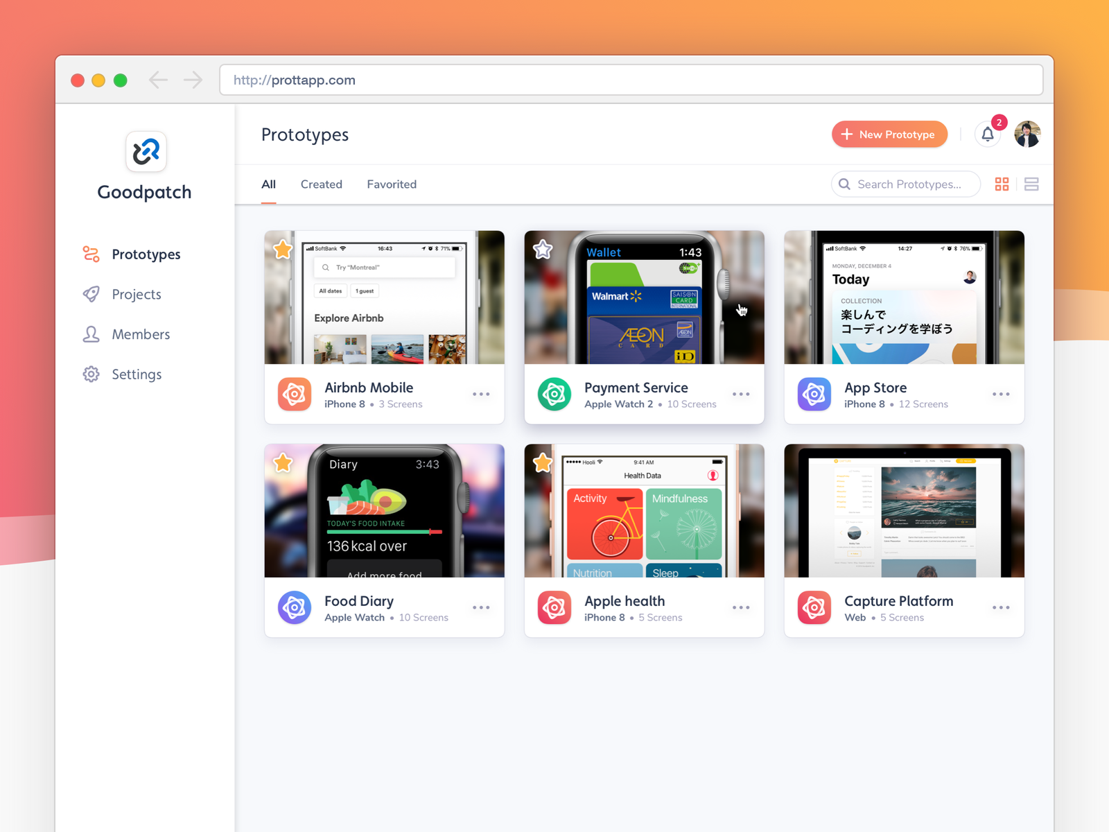 Prott 2 - Prototypes overview by Bert Timmermans on Dribbble