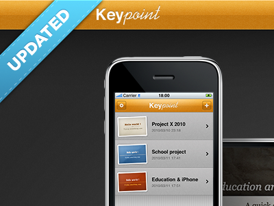 Keypoint 2.0 Released app interface iphone keypoint presentations ui