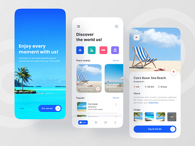 Travel App app app design apps best shot best shots booking booking app discover minimal mobile app mobile design mobile ui tours travel travel agency travel app traveling ui uiux ux