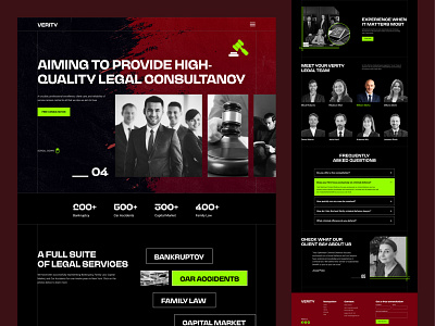 Veritv Law firm website design