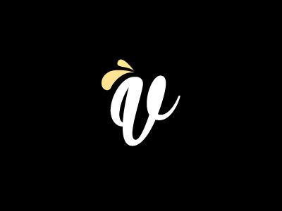 V Latte brand branding design icon latte logo milk monogram symbol type typography