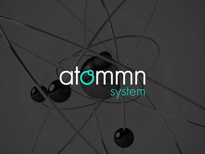 Atommn Logo atom branding corporate brand mark geometric icon logo minimal mlm multi level marketing simple type vector