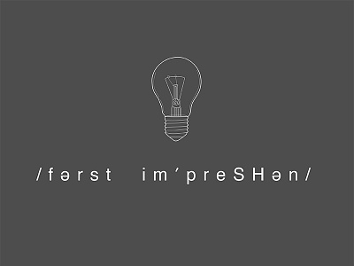 First Impression debut drawing first impression graphic design ideas illustration lightbulb