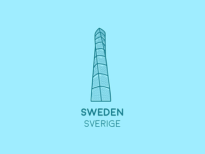Sweden icon minimal sweden travel