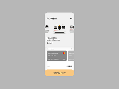 Credit Card Checkout app checkout creditcard dailyui design designinspiration minimal mobile polaroid ui uidesign website