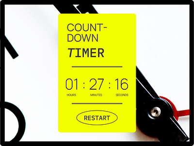 Countdown Timer app clock countdown dailyui design timer ui