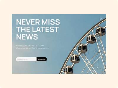 Pop-Up / Overlay app clean dailyui design ferris overlay pop up typography ui wheel