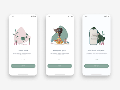 Plant Enciclopedia App - Onboarding