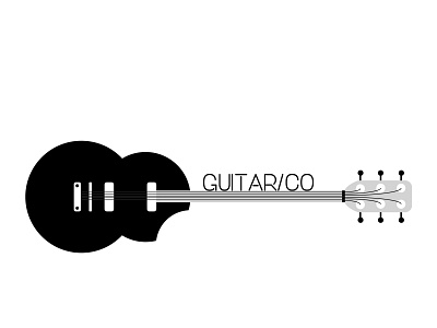 GUITARCO branding custom design eyecatching flashy flat design iconic logo illustration minimalism minimalist logo design