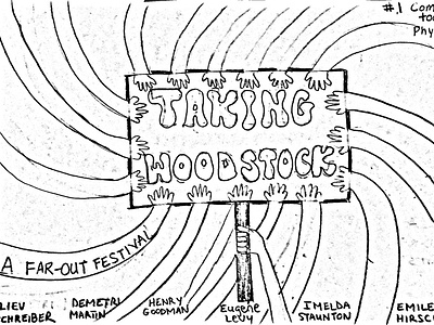 Taking Woodstock movie sketch for class