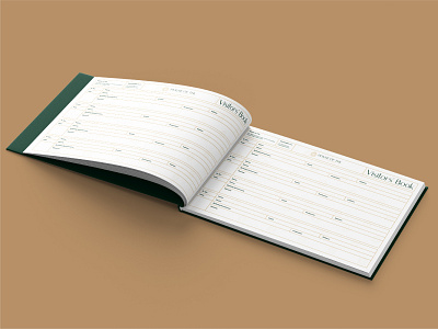 Visitors' Book design for House of THL, a luxury fashion brand