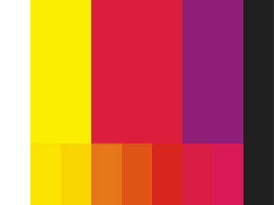 Bold brand palette for Kanpur Fashion Week, a fashion show.... bold brand design brand palette branding colors colour palette colourful colours design graphic design maroon palette red yellow