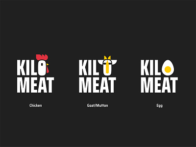 Secondary logo and branding designs for online meat store....