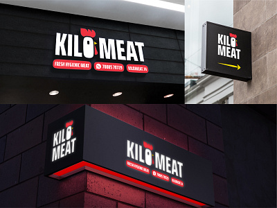 Logo and branding design for an online and offline meat store... animal logo bird logo board design brand design branding branding design chicken logo colourful design graphic design illustration logo logo design meat logo mockup store logo vector visual identity