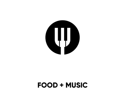 Logo concept - FOOD + MUSIC