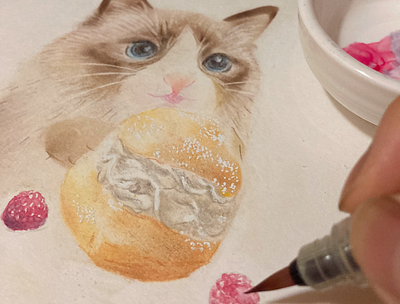 Cat and Cream Puff