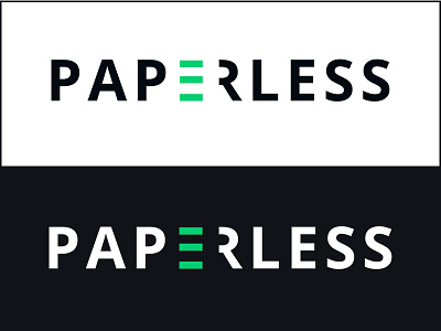 Paperless Logo business documentation electronic document management logo paper