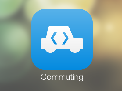Commuting Ios7 Icon app blue commuting fireworks icon ios7