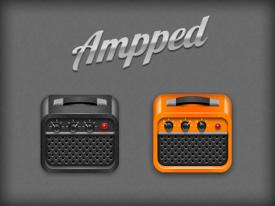Ampped iPhone style icons amplifiers ampped amps app iphone orange