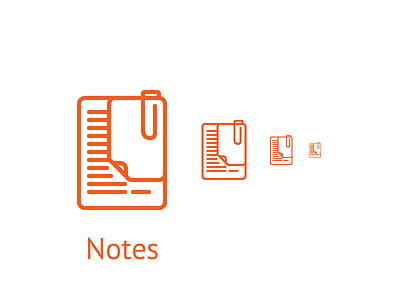 Notes Icon fireworks icon illustrator notes rework instead of resize vector