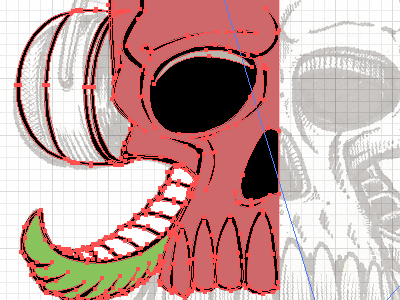 Skull - Illustrator WIP illustrator skull vector work in progress