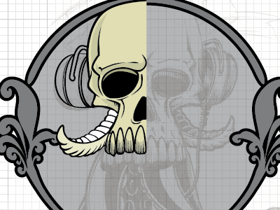 Skull - Illustrator WIP part 2