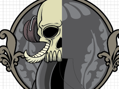 Skull - Illustrator WIP part 3