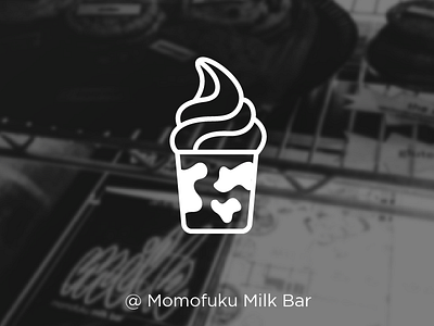 Momofuku Ice Cream dessert graphic design ice cream icon illustration