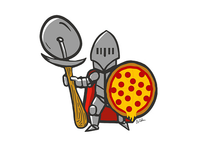 Sir Pepperoni pizza sticker sticker mule