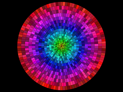 Stained Pixel arc discrete software art