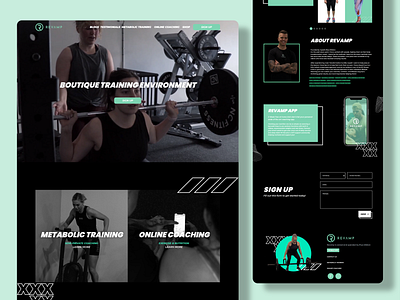 Revamp Website australia branding colour theme design fitness club graphics gym logo logo design mad marketing typography