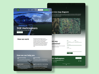 SGE Helicopters' Website australia branding colour theme design graphics icon mad marketing typography ui vector