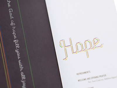 Hope Print Piece colorful hope logo