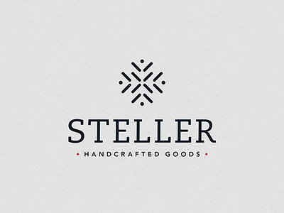 Steller Handcrafted Goods Logo branding clothing clothing brand graphic design graphic design logo minnesota nordic real minnesotans scandinavian stitching