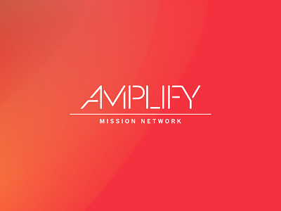 Amplify Mission Network branding branding christian christian designer gradient gradients logo non profit nonprofit nonprofits stencil vibrant colors